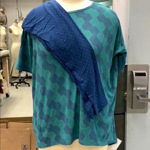 LuLaRoe Irma (2xl) and leggings (TC)